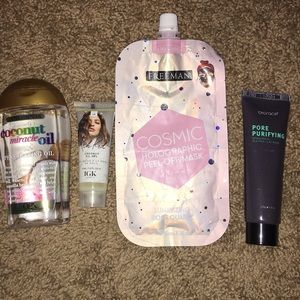 Coconut hair products and face masks